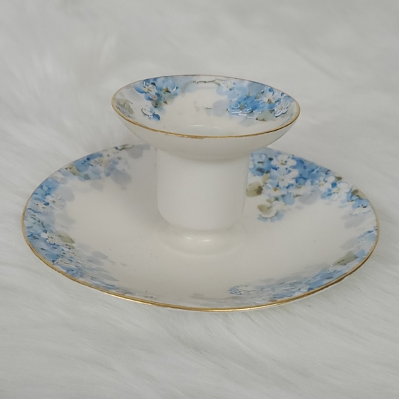 Antique J.P.L. Limonges France candle holder ceram - Picture 3 of 7